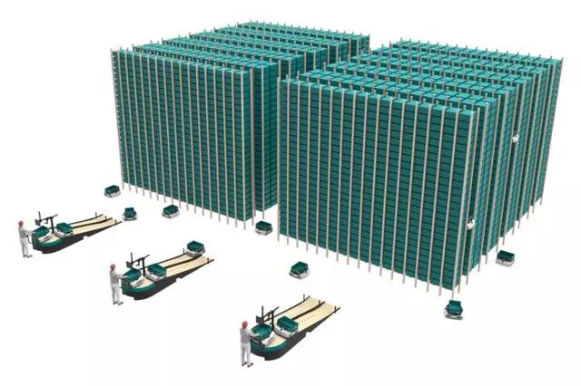 法国可以爬货架的三维移动仓储机器人